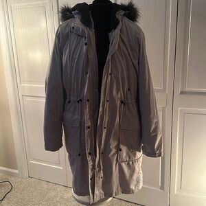Torrid 2 Winter Coat with removable fur  lining hood